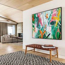 Load image into Gallery viewer, Whimsical Butterfly Abstract Painting for Bohemian Garden & Creative Studio DKH223