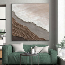 Load image into Gallery viewer, Large Neutral Textured Layers - Great for Minimalist Bedroom & Zen - Inspired Spa LargeART0726
