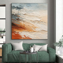 Load image into Gallery viewer, Hand - painted Generous - sized Multi - Tone Textured Abstract Acrylic Art for Rustic Dining Rooms LargeART0080