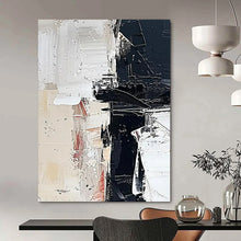 Load image into Gallery viewer, Monochrome Abstract with Red Accents - Fits Contemporary Gallery & Creative Studio LargeART2366