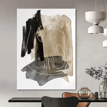 Load image into Gallery viewer, “Lone Cloud Serenity” Abstract Minimalist Painting on Canvas, Whimsical Decor DKH969