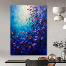 Load image into Gallery viewer, Underwater Fish Symphony Acrylic Art, Ideal for Coastal Living Room & Relaxing Spa LargeART1064