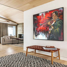 Load image into Gallery viewer, Dynamic Jazz Musician Abstract Painting on Canvas - “Jazz Rhythm” DKH636