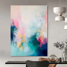 Load image into Gallery viewer, Soft Color Abstract Canvas Painting, Perfect for Romantic Bedroom & Calming Spa Area LargeART1173