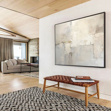 Load image into Gallery viewer, Light - Hued Abstract Minimalist Painting on Canvas - “Whispered Calm” DKH624