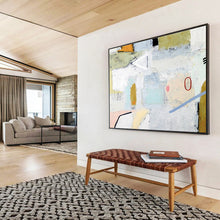 Load image into Gallery viewer, Textured Urban - Mosaic Abstract Painting on Canvas DKH554