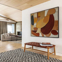 Load image into Gallery viewer, Warm Tone Abstract Art for Mid - Century Modern Home & Art Gallery DKH088