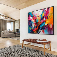 Load image into Gallery viewer, Hand - painted Large - scale Explosive Color Splash Abstract Acrylic Art for Artistic Showrooms LargeART1812