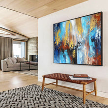 Load image into Gallery viewer, Colorful Abstract Cityscape - For Dynamic Office Spaces LargeART1606