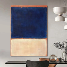 Load image into Gallery viewer, “Blue and Orange Color - Field” - Rothko - Style Art on Canvas DKH1622