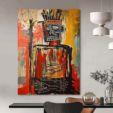 Load image into Gallery viewer, “Powerful Tribal - Style Figure” – Intense Abstract Figurative Art with Bold Dripping Lines DTP108
