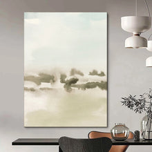 Load image into Gallery viewer, Soft - Toned Watercolor Abstract Landscape, Ideal for Tranquil Bedroom & Serene Yoga Space LargeART1963
