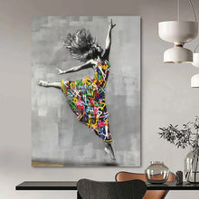 Load image into Gallery viewer, “Graffiti - Style Dancing Figure” - Urban Pop - Art Art on Canvas DKH1605