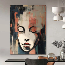 Load image into Gallery viewer, Abstract Painting Modern Female Face Art for Lounge & Studio Decor LargeART2158