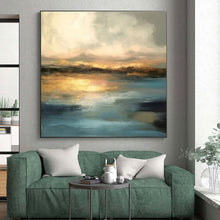 Load image into Gallery viewer, Sunset Coastal Abstraction Art for Luxury Beachfront Home & Romantic Restaurant LargeART0910