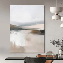 Load image into Gallery viewer, Gray - Beige Abstract Landscape, Perfect for Modern Living Room & Artistic Office LargeART2059