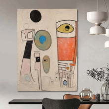 Load image into Gallery viewer, “Abstract Forms with Eyes” - Cubist - Inspired Abstract Acrylic DTP027