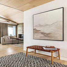 Load image into Gallery viewer, Textured Monochromatic Abstract Landscape Painting DKH465