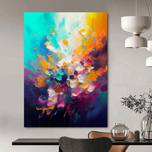 Load image into Gallery viewer, Vibrant Color Burst Art for Creative Studio & Party - Themed Lounge LargeART0918