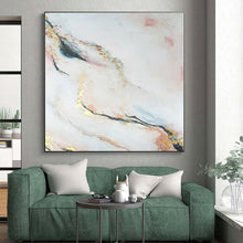 Load image into Gallery viewer, Oversized Pink - Gold Marble - Inspired Acrylic Art for Bathroom & Feminine Bedroom LargeART0433