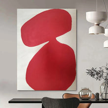 Load image into Gallery viewer, Red Curved Abstract Acrylic Art, Nice for Bold Entryway & Creative Studio LargeART0997