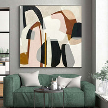 Load image into Gallery viewer, Colorful Geometric Shapes Collage Acrylic Art - Great for Creative Kids’ Room & Modern Art Gallery LargeART0670