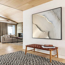 Load image into Gallery viewer, Textured Neutral Abstract - Sophisticated Living Room Art LargeART1512