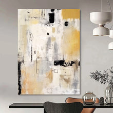 Load image into Gallery viewer, Neutral Geometric Abstract Acrylic Art, Perfect for Office & Dining Area LargeART1035