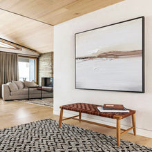 Load image into Gallery viewer, Neutral Tones “Subtle Horizons” Painting on Canvas, Calming Abstract Art DKH913