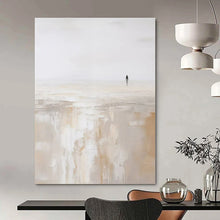 Load image into Gallery viewer, Solitary Figure Abstract Canvas Painting, Ideal for Contemplative Bedroom & Minimalist Meditation Room LargeART1312