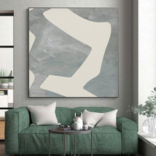 Load image into Gallery viewer, Large - Format Gray - White Geometric Art for Modern Office & Minimalist Home LargeART0436