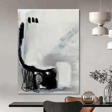 Load image into Gallery viewer, Abstract Monochrome Gestures – Gray and Black Expressive Marks DTP205