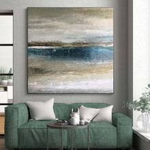 Load image into Gallery viewer, Abstract Coastal Scene Acrylic Art - Great for Beach House Living Room & Relaxation Nook LargeART0590