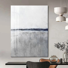 Load image into Gallery viewer, Monochromatic Gray - Tone Abstract Landscape, Perfect for Minimalist Bedroom & Serene Office LargeART2024