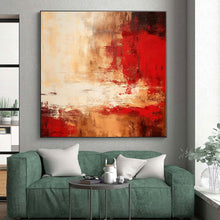 Load image into Gallery viewer, Oversized Warm - Tone Abstract Art for Rustic Living Room & Southwestern - Style Restaurant LargeART0481