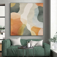 Load image into Gallery viewer, Custom Large Colorful Wavy Abstract - Perfect for Playful Kids’ Room & Vibrant Café LargeART0761