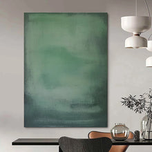 Load image into Gallery viewer, Soft Green Gradient Abstract Painting, Perfect for Calming Bedroom & Minimalist Office LargeART1465
