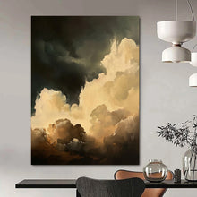 Load image into Gallery viewer, “Dramatic Clouds in Dark Sky” - Romanticism - Inspired Abstract Acrylic DTP022