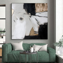 Load image into Gallery viewer, Oversized Black - White Minimalist Abstract Acrylic Art for Office Wall Display LargeART0255