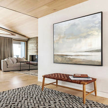 Load image into Gallery viewer, Textured Landscape Abstract Painting for Bohemian Café & Nature - Lovers’ Lounge DKH249