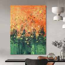 Load image into Gallery viewer, Splattered Autumn Abstract Art for Rustic Cabin & Nature - inspired Café LargeART0926