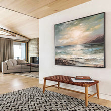 Load image into Gallery viewer, Sunset Sea View - Serene Bedroom Art LargeART1546