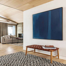 Load image into Gallery viewer, Deep Blue Minimalist - Serene Living Room Art LargeART1495