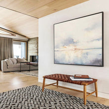 Load image into Gallery viewer, Serene Abstract Sunset Painting On Canvas DKH415