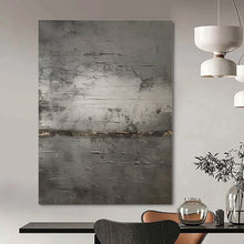 Load image into Gallery viewer, Gray Textured Abstract Painting, Perfect for Industrial - Style Loft & Calming Bedroom LargeART1365