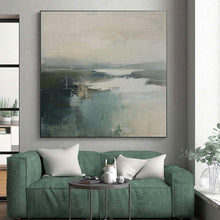 Load image into Gallery viewer, Large Misty Landscape Abstract - Ideal for Coastal Cottage & Serene Reading Nook LargeART0740