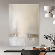 Load image into Gallery viewer, Soft Neutral Abstract Canvas Painting, Perfect for Serene Bedroom & Minimalist Café LargeART1299