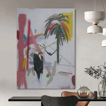 Load image into Gallery viewer, Tropical Abstract Scene Painting - Ideal for Beach House Veranda & Vacation Home Living Room LargeART1411