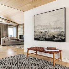 Load image into Gallery viewer, Monochromatic Abstract Landscape Painting On Canvas DKH445