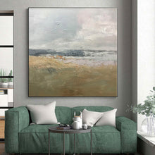 Load image into Gallery viewer, Large - Format Soft Landscape in Neutral Tones Acrylic for Serene Bedroom & Cozy Reading Nook LargeART0308